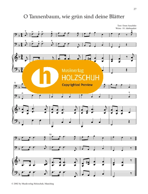 O Tannenbaum, wie grün sind deine Blätter